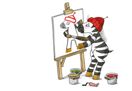 Vorlesegeschichte: Wie Franz Zebra einmal anders aussehen wollte.