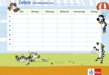 Stundenplan mit Zebra Franz