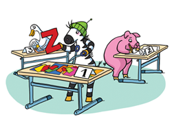 Stationenarbeit_250 Zebra Klassendienst Stationenarbeit