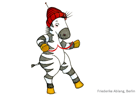 Zebra Zusätzliches Lesematerial Silbenlegespiel