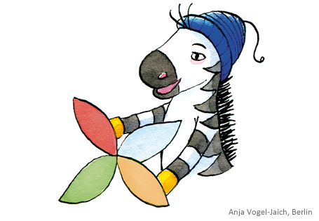 Verfassen von Texten – die Zebra Schreibblume als Schreibhilfe in Klasse 2