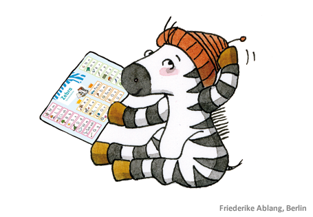 Die Zebra Schreibtabelle Ausgabe 2018 in euren Wunschvarianten