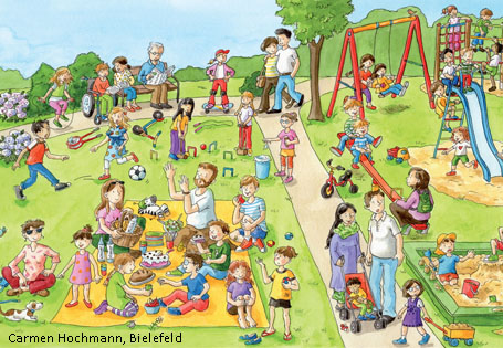 Zebrafanclub_Lesespurgeschichte _Teil3_Wimmelbild Wimmelbild Lesespurgeschichte Kapitel 3