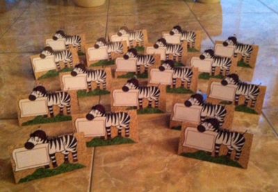 Namenskärtchen Zebraklasse