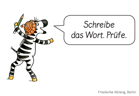 Zebra Schreibklappe: Klappe und Action beim Schreiben lernen