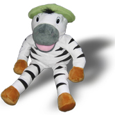Zebrafanclub_Handpuppe_Franz Handpuppe Franz
