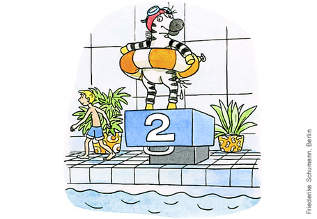 Vorlesen Geschichte Schwimmunterricht