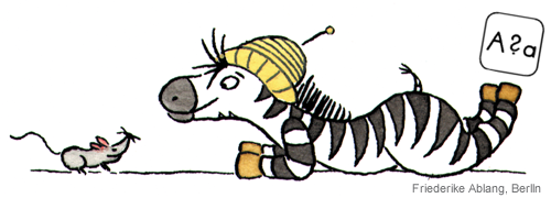 S569_Zebra_Maus Franz Zebra Strategie Groß oder klein?