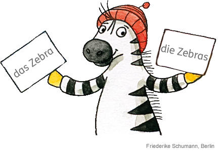 S645270870_Zebra_halb_2Zettel Memory Nomen Einzahl und Mehrzahl