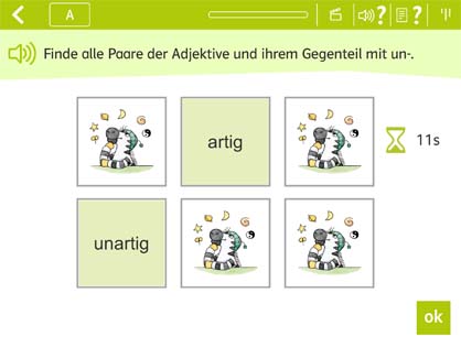 Beispielaufgabe Adjektive