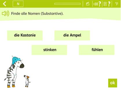 Beispielaufgabe Nomen Substantive