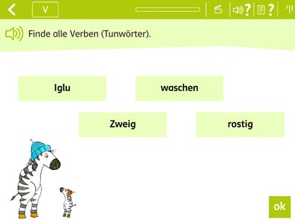 Beispielaufgabe Verben