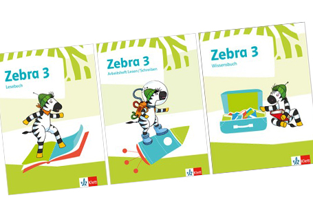 Zebra 3 Lesebuch, Arbeitsheft Lesen und Schreiben und Wissensbuch – neu bearbeitet und verzahnt
