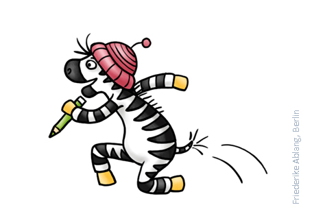 Franz Zebra hüpft