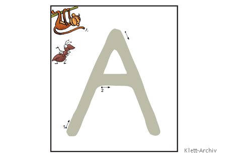 Die eigene Handschrift trainieren mit Vorlagen zum Nachspuren von Buchstaben und Franz Zebras franztastischem Handschrift-Training