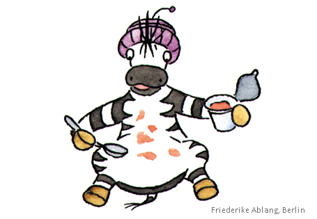 Zebra essen