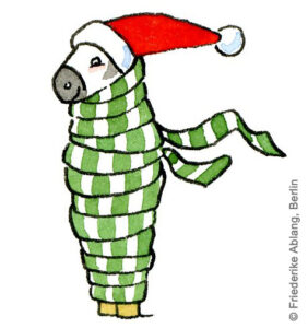 Winter Weihnachten Ideen mit Franz Zebra