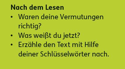 Zebra Lesebuch 3 Lesestreifen nach dem Lesen