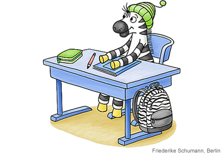 Franz Zebras erster Schultag
