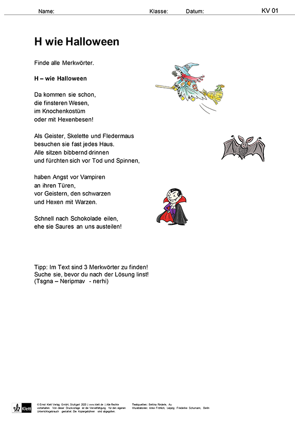 Zebrafanclub_Halloween_Freschstrategie_Lesestart Halloween mit Freschstrategien, Merkwörter