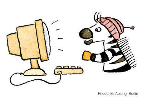 Zebra Franz im Homeschooling
