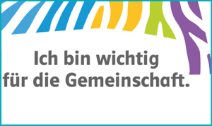 Zebrafanclub_Affirmationskarte_Gemeinschaft Zebrastarke Affirmationen - Ich bin wichtig für die Gemeinschaft.