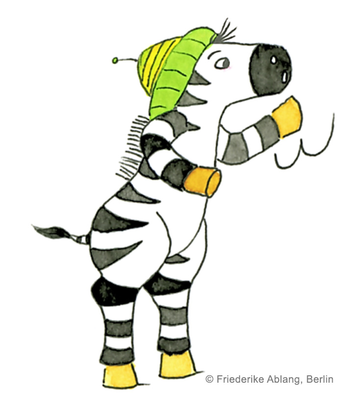 Bewegtes Lernen mit Zebra Schlangenwörter schwingen