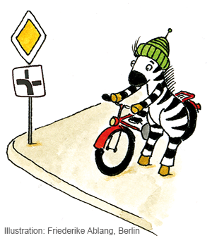 Verkehrserziehung mit Zebra Franz