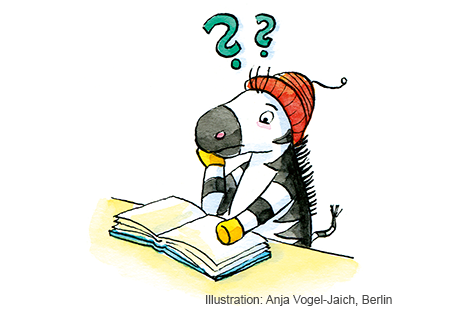 Fragen erstellen zum besseren Leseverständnis zu Zebra Lesebuch 4