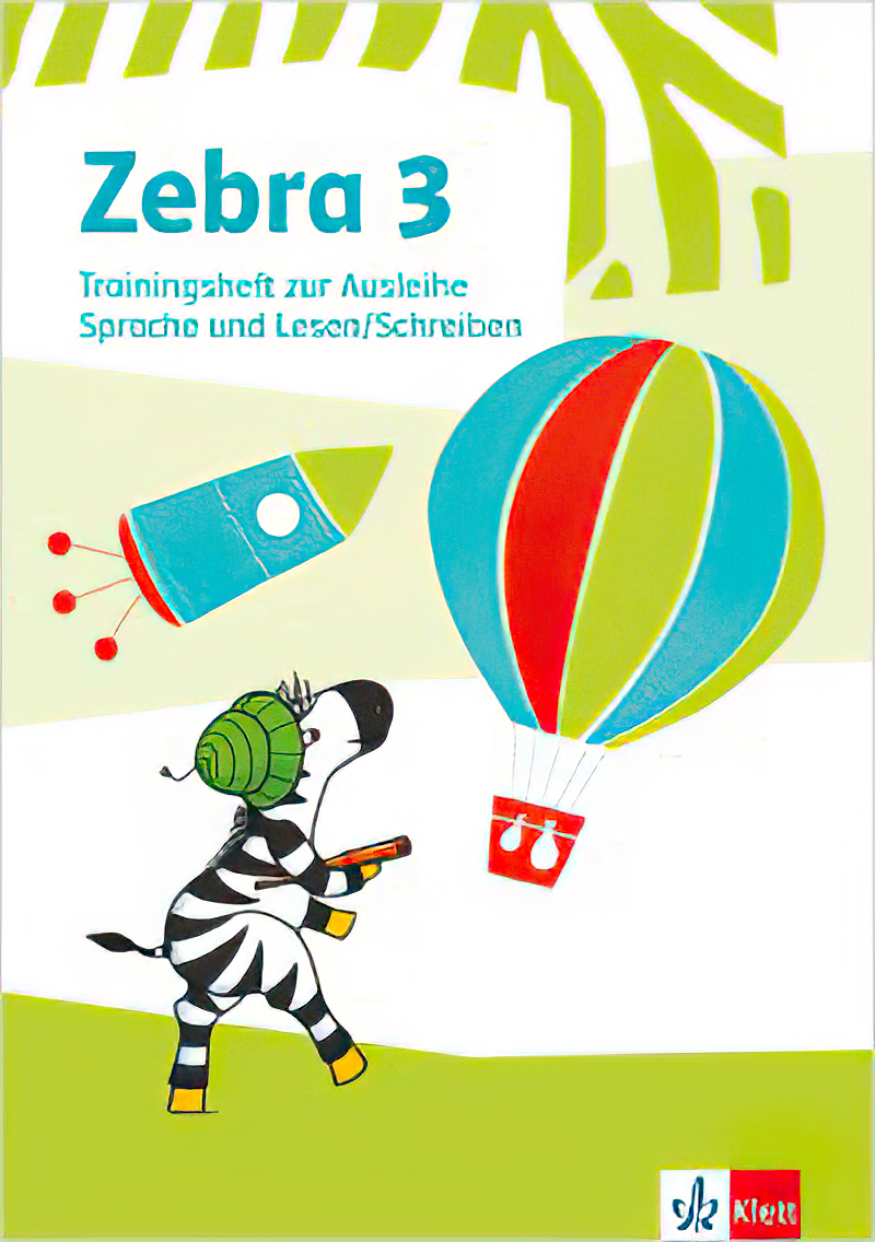 Zebra Trainingsheft Ausleihvariante. Sprache und Lesen/Schreiben Klasse 3
