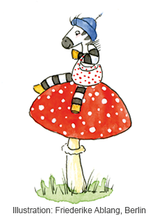 Zebra Kartenspiel Waldpilze im Herbst