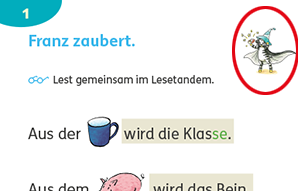 Freie Wahl der Lesestufe in der Lesetandem-Kartei von Zebra