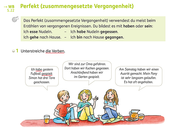 Zebra_270964_AHSprache_3_S59_1 Zebra Arbeitsheft Sprache 3 - Verwendung des Perfekts im Mündlichen