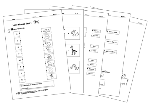 Fünfteiliger Lese-Fitness-Test zur Vorbereitung auf den Potsdamer Lesetest