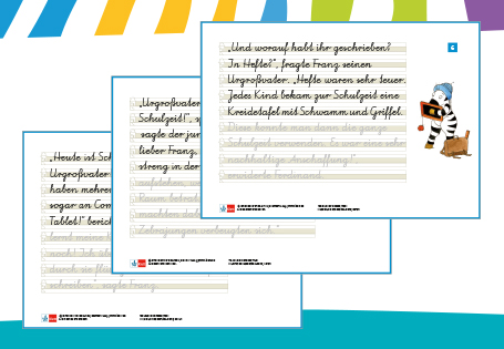 Schreibschrift üben mit der Zebra-Kartei „Schule früher“