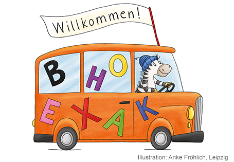 Vereinfachte Lauttabelle des Zebra Arbeitsheftes Alphabetisierung A für den DaZ-Unterricht dient dem Kennenlernen der Laut-Buchstabe-Beziehung