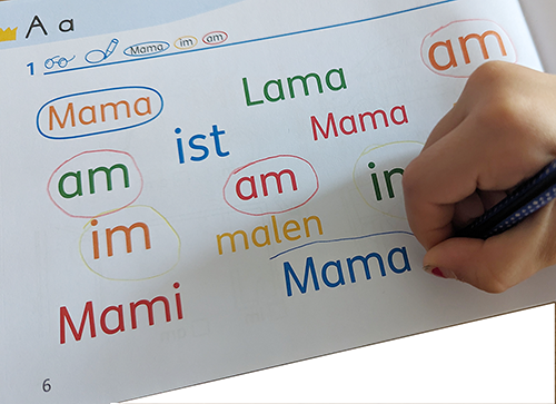Zebra 1 Lesemalheft Lesen üben auf Seite 6