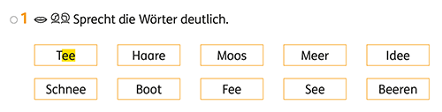 Zebrafanclub_Rechtschreibstrategie_Merkwoerter_AH_Sprache2_S99 Rechtschreibstrategie Merkwörter bei Wörtern mit Doppelvokal