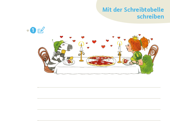 Zebrafanclub_Freies_Schreiben_Schreibtabelle_BHPlus Freies Schreiben mit der Schreibtabelle im Zebra Buchstabenheft 2024