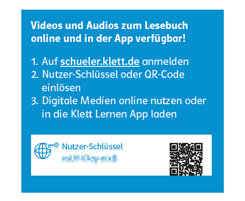 QR-code für den Zugriff auf Medien im Zebra Lesebuch 1, 2024