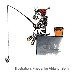 Viel Spaß mit Zebras Angelspiel Wörter lesen!
