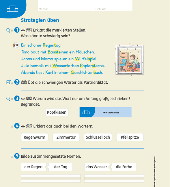 Strategien üben im Zebra Arbeitsheft Sprache 2 2024