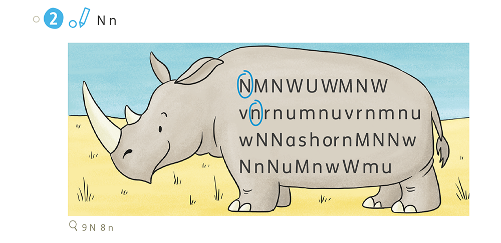 Buchstaben einführen mit dem Zebra Buchstabenheft, 2024 Schritt 2: Buchstaben lesen üben