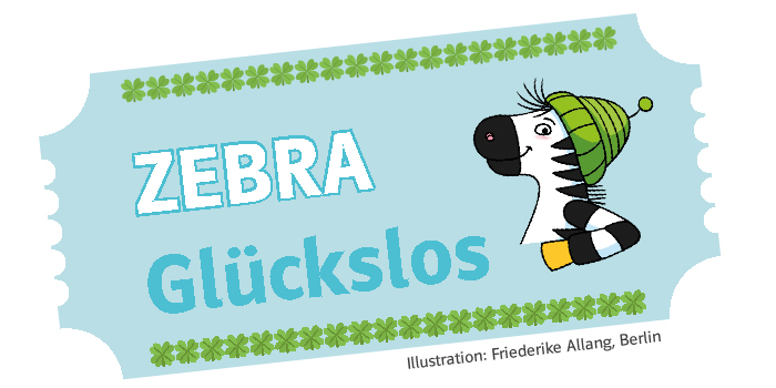 Zebrafanclub_LaLeTu_Zebra_Glueckslos Glückslos mit Zebra Franz