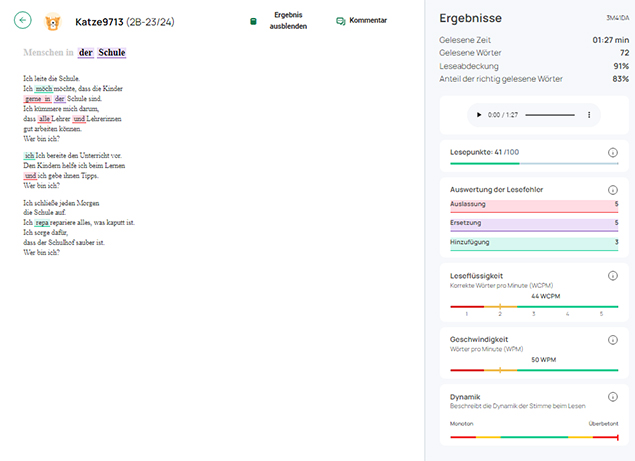 Zebrafanclub_LaLeTu_Zebra_Lesefoerderung_Analyse_Lehrkraft Beispiel einer Einzelanalyse für die Lehrkraft