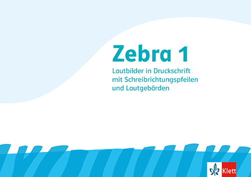 Zebra Lautblock Schreibrichtungspfeile Druckschrift