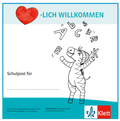 Zebra Schultüte 2024 Aufkleber