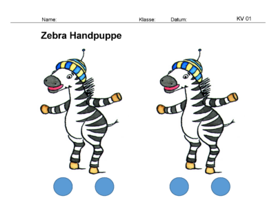 Zebra Schultüte 2024 Bastelanleitung Handpuppe Franz