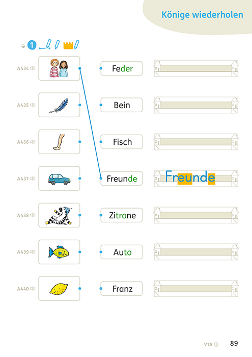 Zebra Deutsch als Zweitsprache Arbeitsheft Alphabetisierung Seite 89