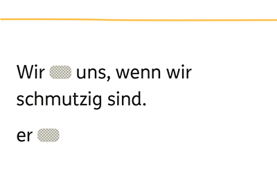 Zebra Fresch-Kartei Rückseite Karte Verwendung der Fresch-Piktos